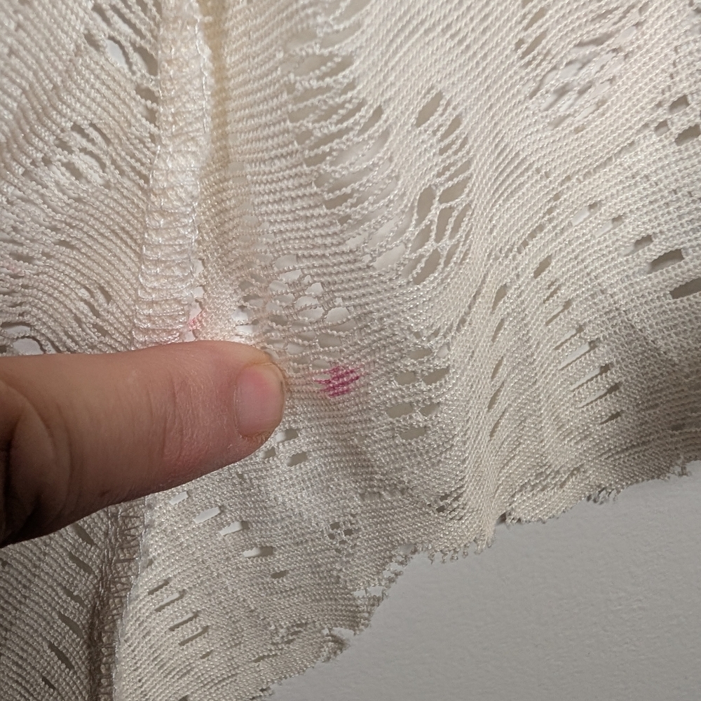 Elegant Cream Lace Kimono Miami Brand S/M - Picture 5 of 6